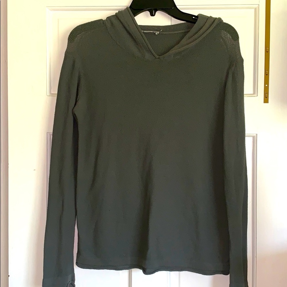 T by Alexander Wang Knit Hoodie Grey XS